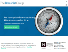 Tablet Screenshot of blueshirtgroup.com